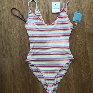 color stripe bodysuit